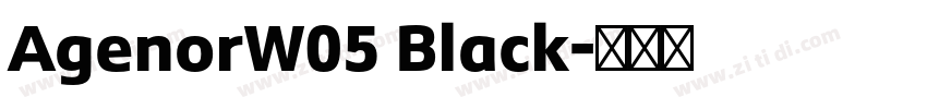 AgenorW05 Black字体转换